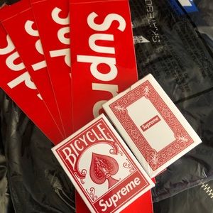 Supreme Stickers and Deck of Cards